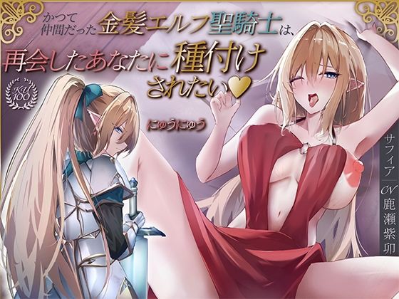 かつて仲間だった金髪エルフ聖騎士は、再会したあなたに種付けされたい♪【KU100収録】|にゅうにゅう-ファンタジー