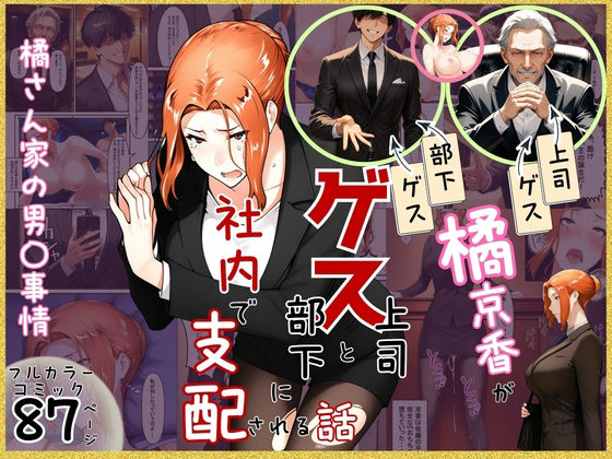 橘京香がゲス上司とゲス部下に社内で支配される話|ぶるーしゃとー-クンニ