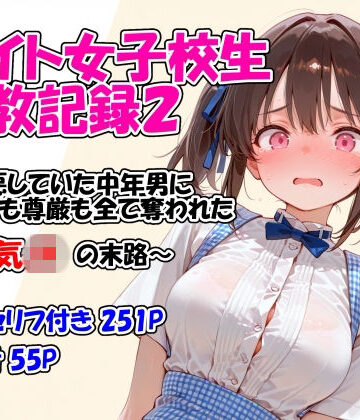 バイト女子校生調教記録2〜嫌悪していた中年男に身体も尊厳も全て奪われた生意気JKの末路〜|堕天工房-イラスト・CG集