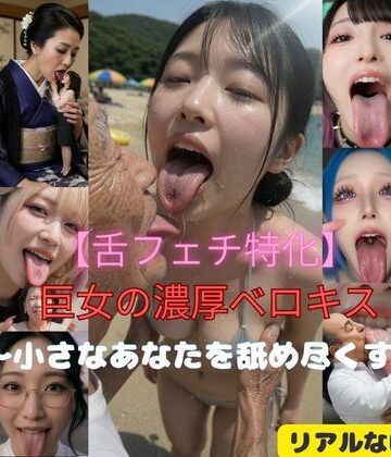 【舌フェチ特化】巨女の濃厚ベロキス〜小さなあなたを舐め尽くす〜|変態おんなラボ-動画・アニメーション