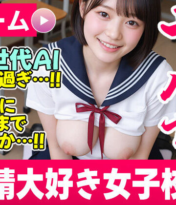 【次世代AI】射精大好き女子校生〜射精当番は君だ！絶頂へのカウントダウン！〜【AIヤバい】|コメットパンチ-動画・アニメーション