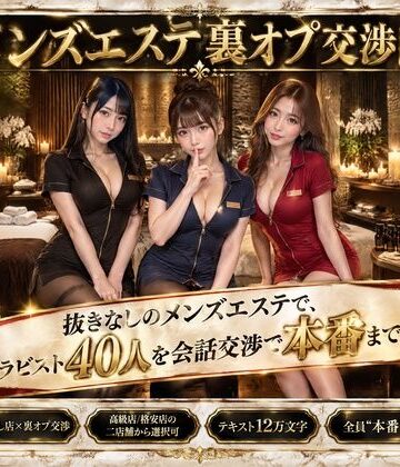メンズエステ裏オプ交渉師〜抜きなしの店で、セラピスト40人を本番まで落とす〜|流出保管庫-人妻・主婦