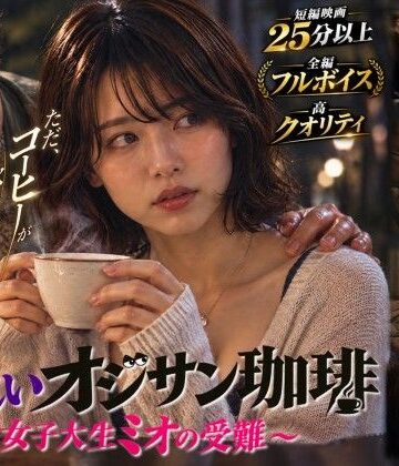 【短編映画】オジサンが珈琲で素人女子大生を堕とすまで 〜ミオ編〜（フルボイス）|残香フィルム-動画・アニメーション