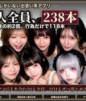 【実写系Hゲーム】ヤリマンしかいない出会い系アプリ2 〜スワイプして即ホテル〜|黒海ジュリア-辱め